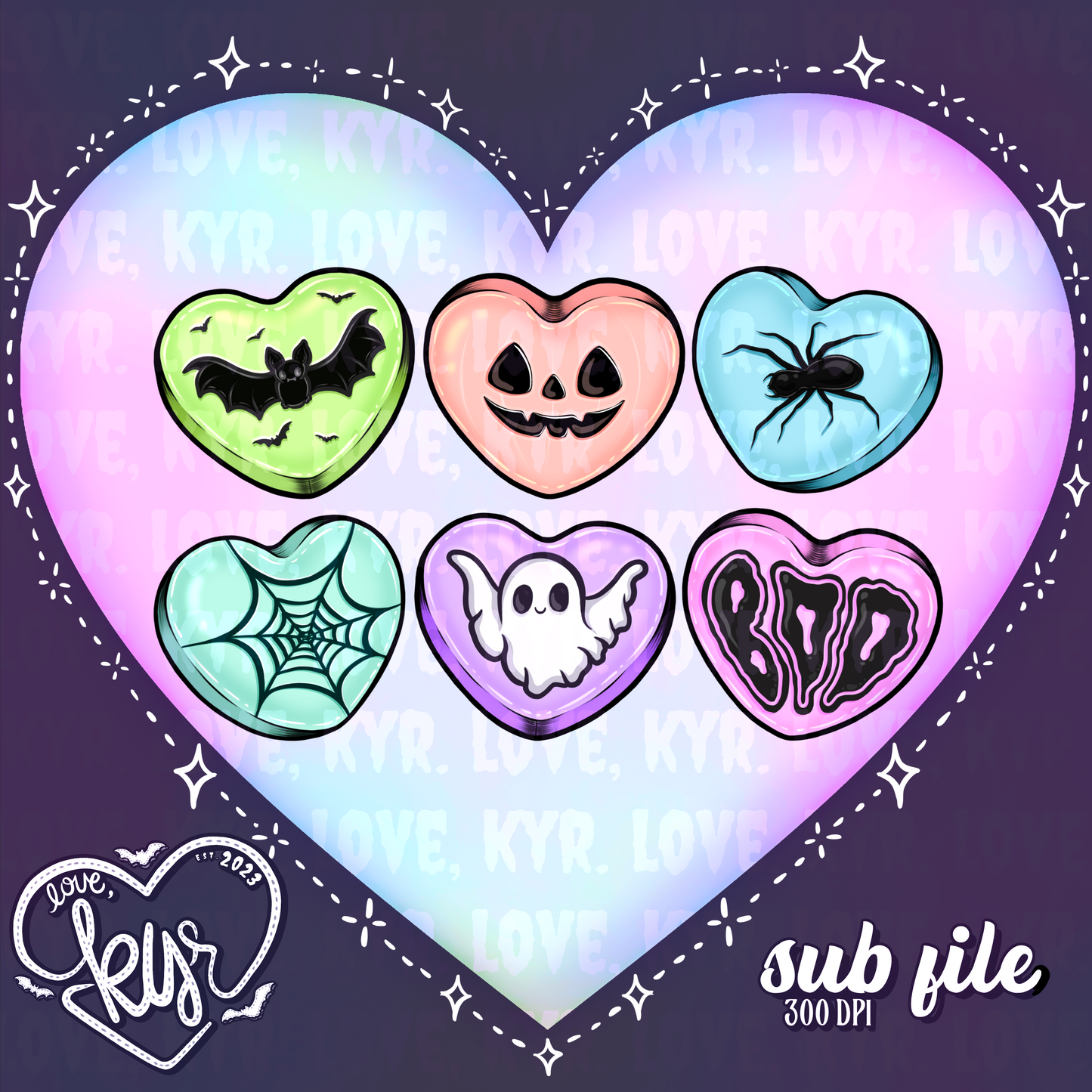 Spooky Sweethearts Transparent Sub File PNG