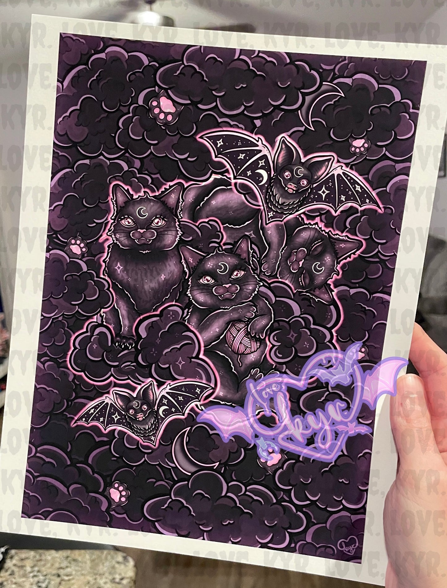 Limited Cats N Bats Print