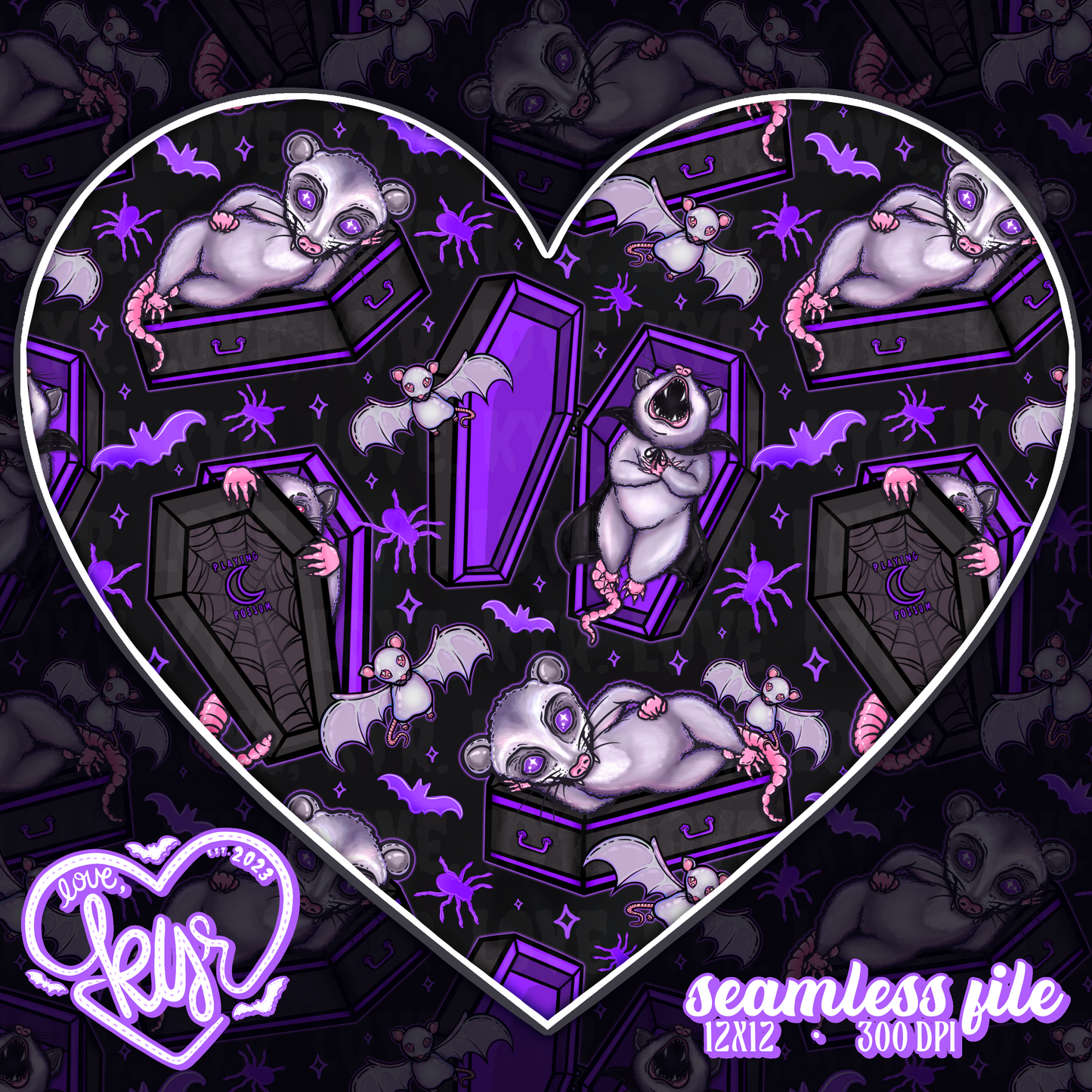 Possums In Coffins Seamless File