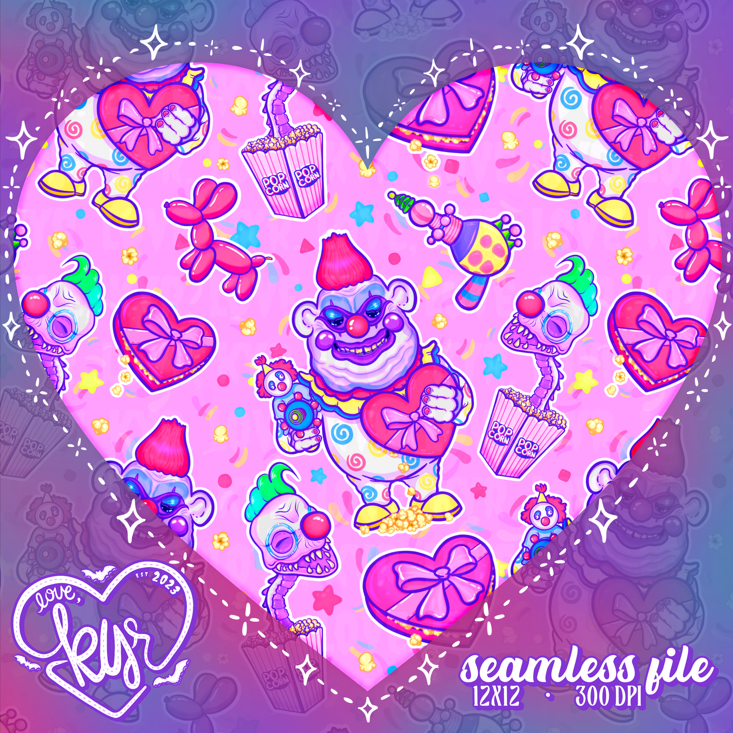 Valentine Klown Seamless File