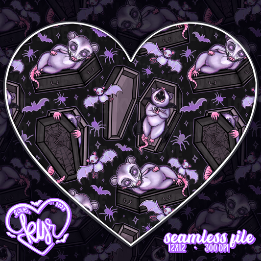 Possums In Coffins Seamless File
