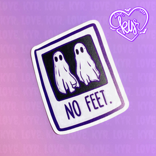 No Feet Sticker 2”